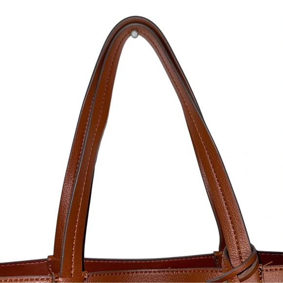 DRAPER JAMES Elle Convertible Tote Bag Brown Flower Charm - Picture 9 of 13